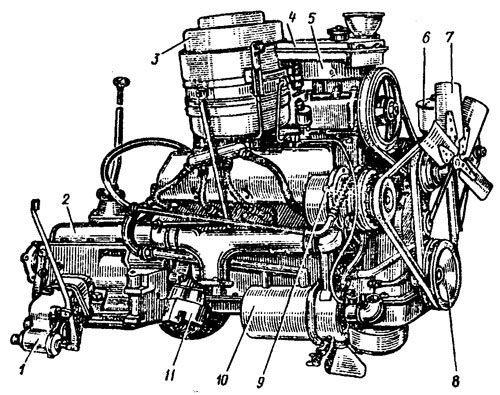 Общий вид двигателя