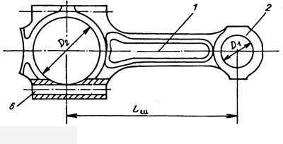 Шатун камаз 740 чертеж
