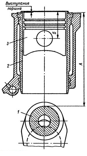 Подбор поршня для установки его в цилиндр по расстоянию от шейки коленчатого вала до верхнего края гильзы цилиндров