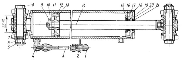 Цилиндр   механизма   для   вывешивания   дополнительной   оси