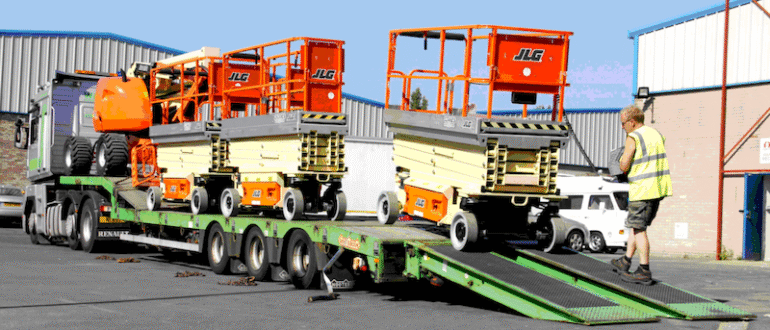 Перевозка подъёмников - как это делается