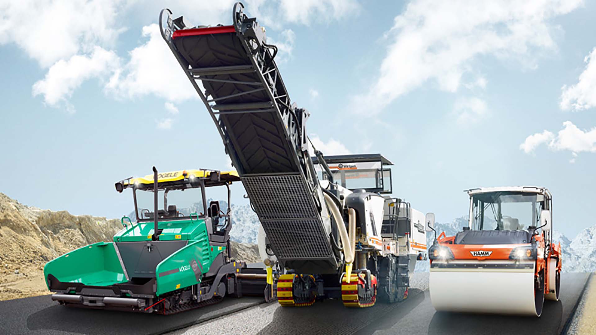 Современная техника для строительства автомобильных дорог и мостов